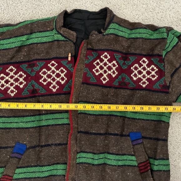 Vintage Tibetan Wool Jacket Handmade - Picture 2 of 4